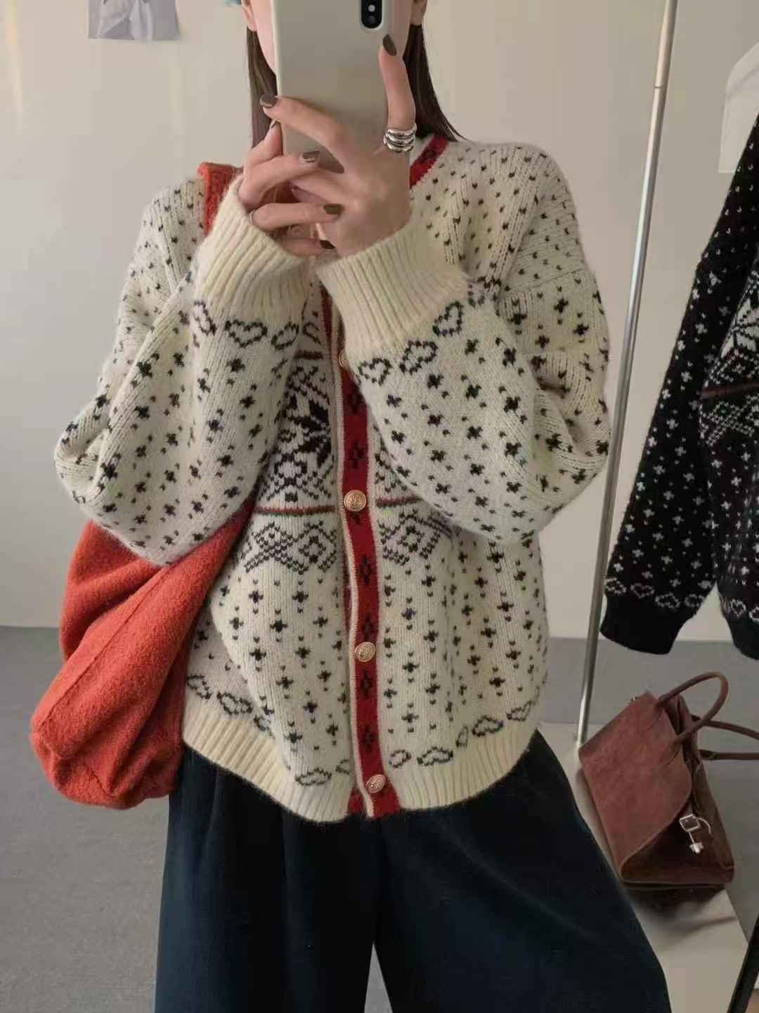 【outer】ニットカーデ　M28942