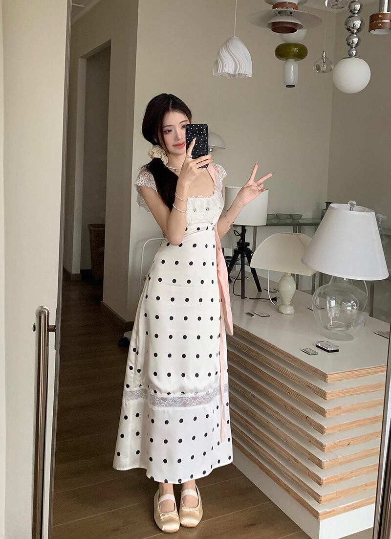 【dress】レースキャミワンピース G20425