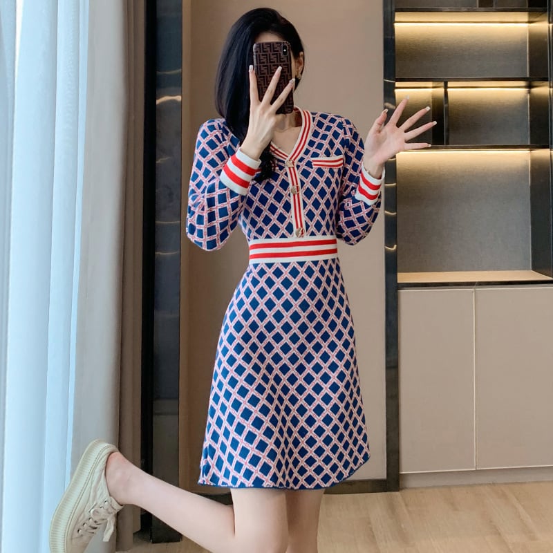 【dress】ニットワンピース　M25522