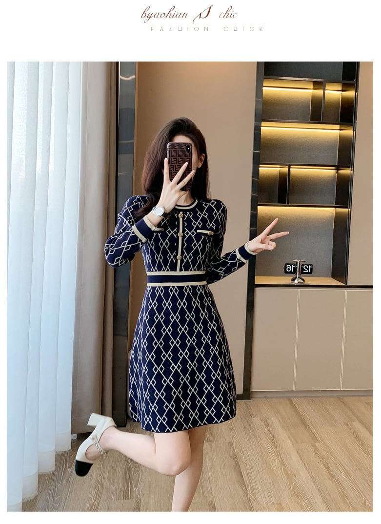【dress】ニットワンピース　M25462