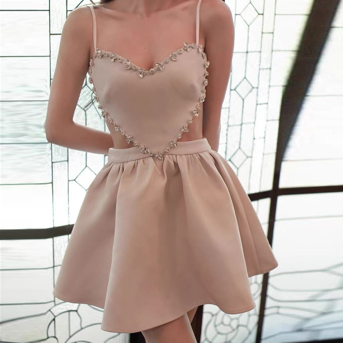 【dress】ビジューキャミワンピース　M24823