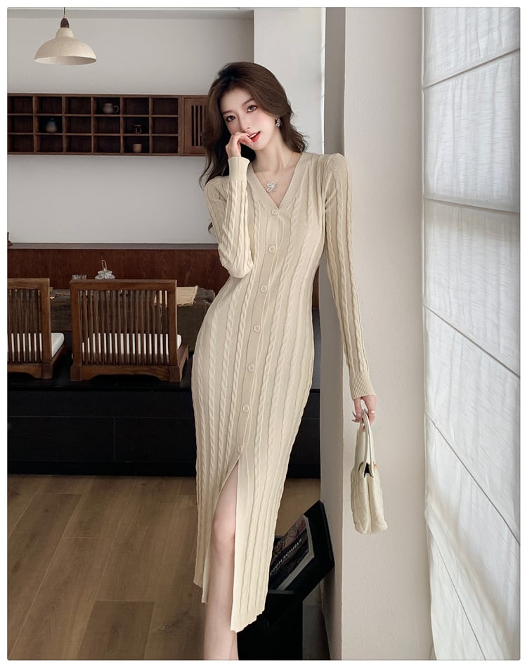 【dress】ニットワンピース　M25393