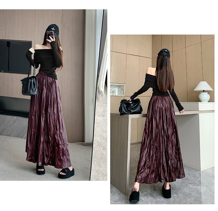 【set】ニットトップス×スカートセット　M25744