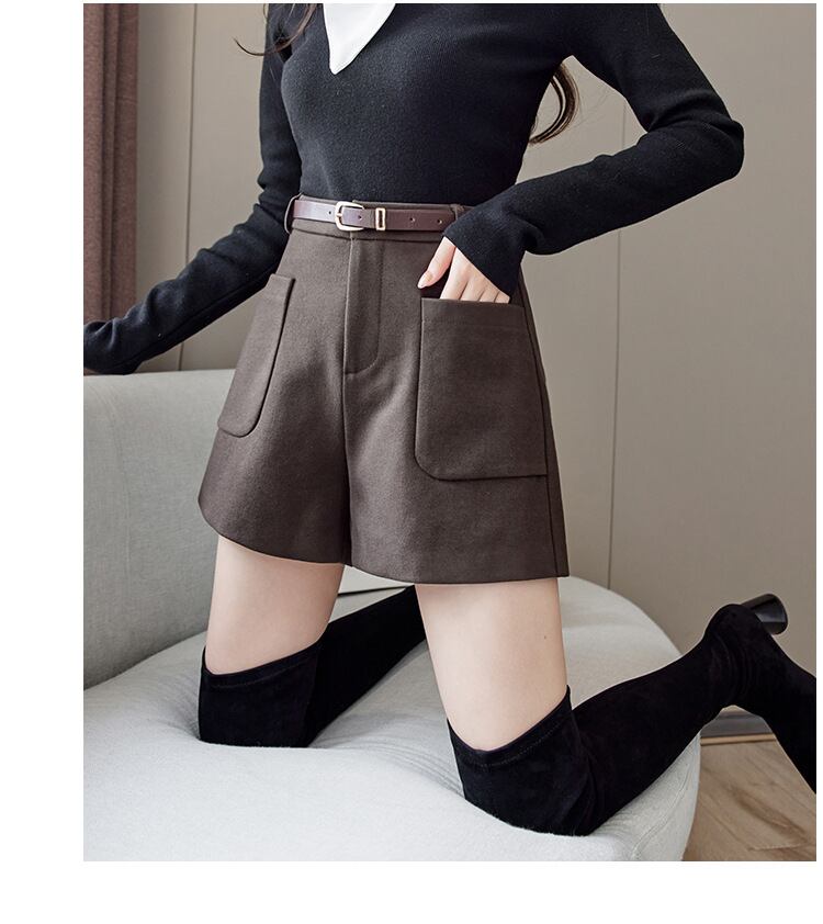 【bottoms】ファッション好感度UP!気質満点秋冬新作ハイウエストショートパンツ G3052