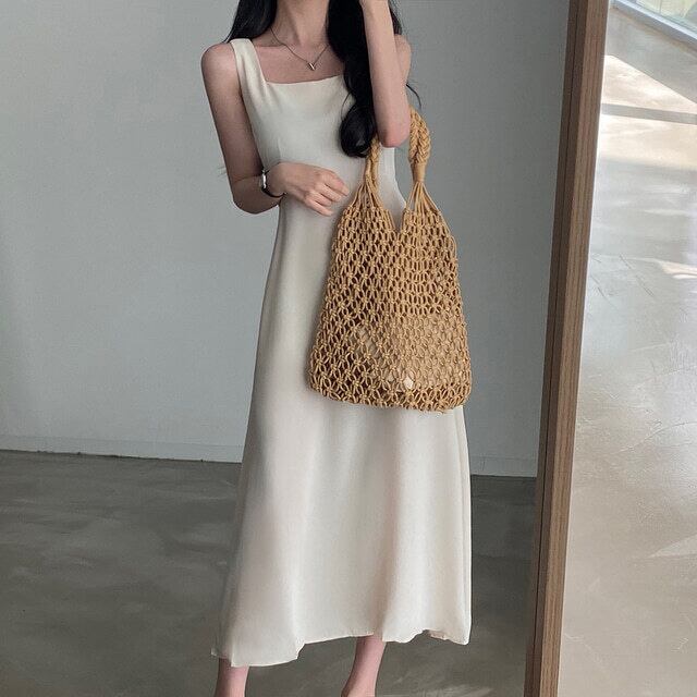 【dress】ウエストリボンキャミワンピースF7470