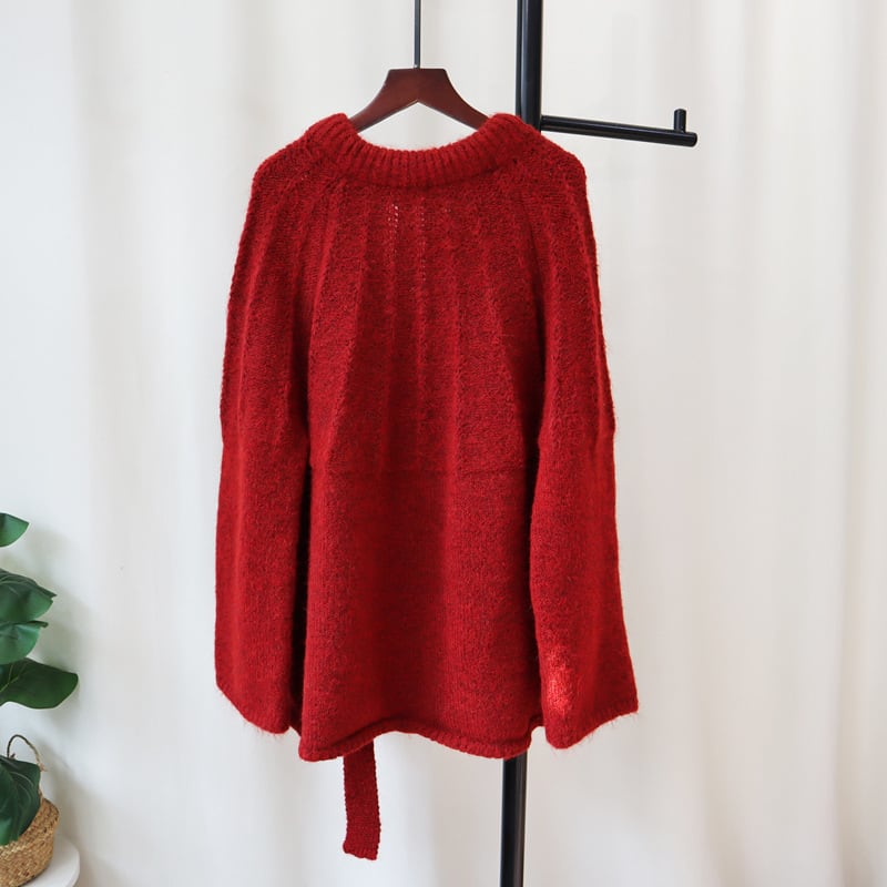 【tops】立体フラワーニットセーター　M28517