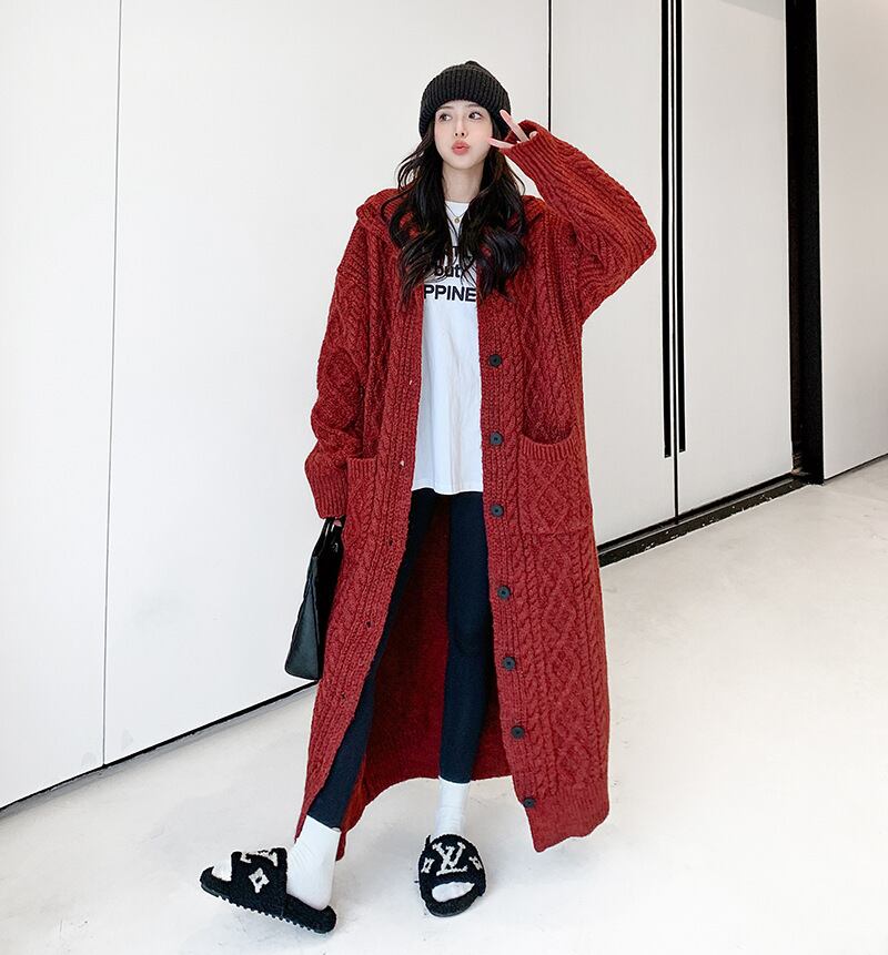 【dress】ロングニットワンピース　N2187