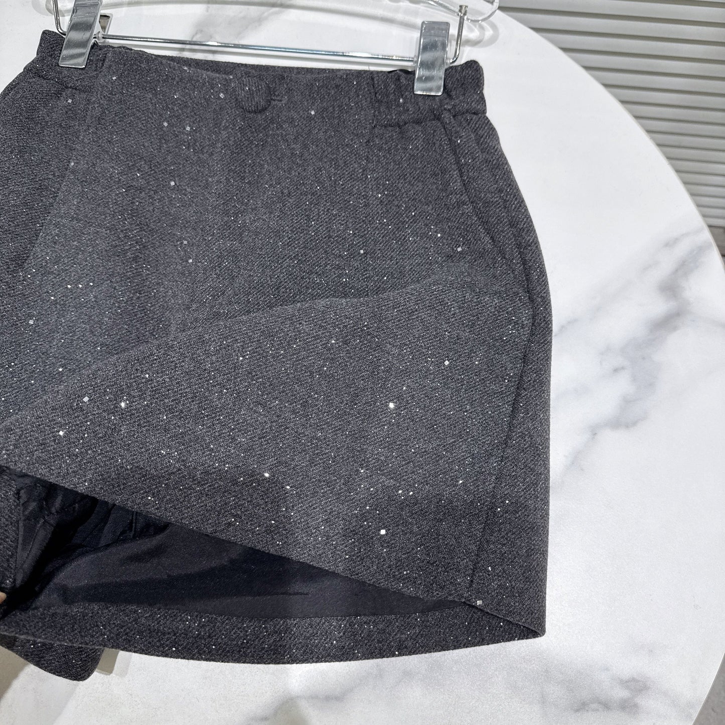 【set】レースドッキングショートジャケット×ショートパンツセット N3479