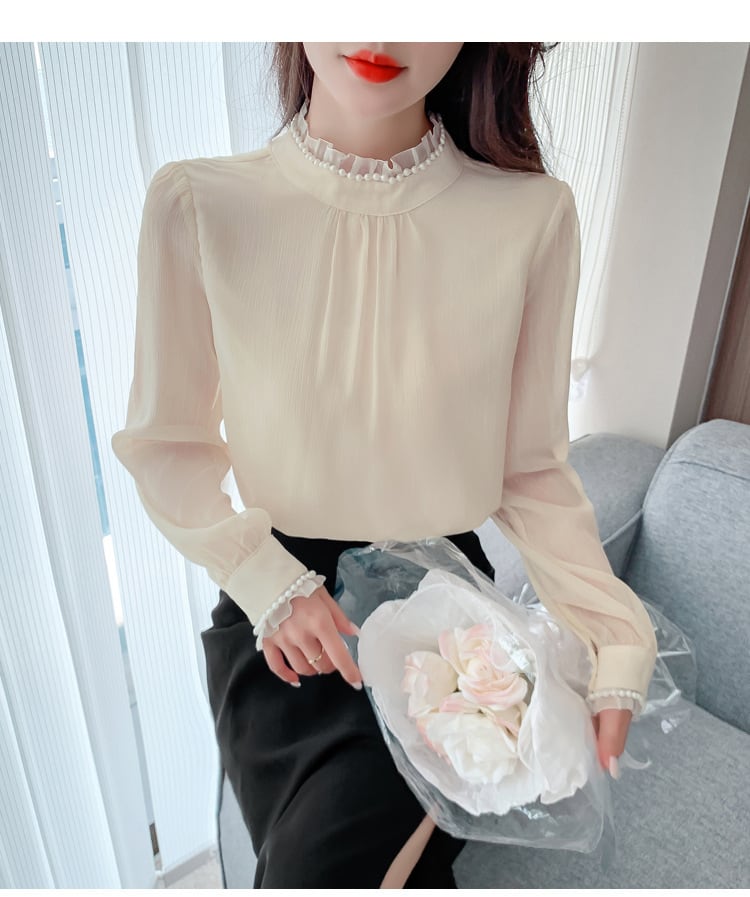 【tops】レースシャツトップス　M25402