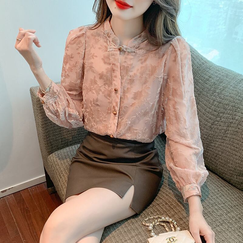 【tops】シャツブラウス　M29450