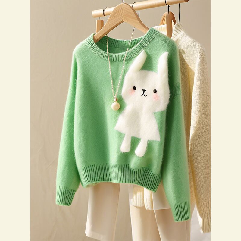 【tops】カートゥーンニットセーター　M29105