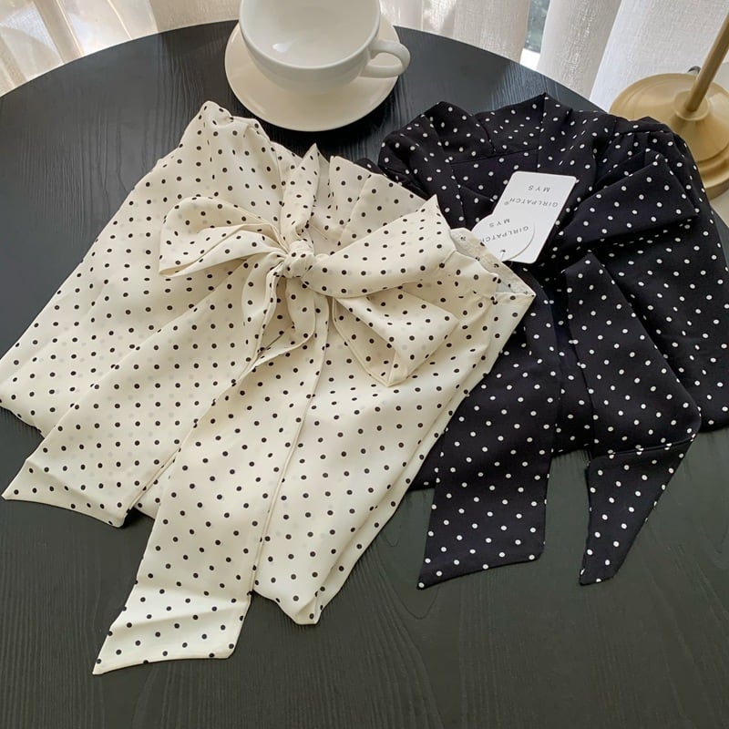 【tops】ドット柄シャツトップス　M29409