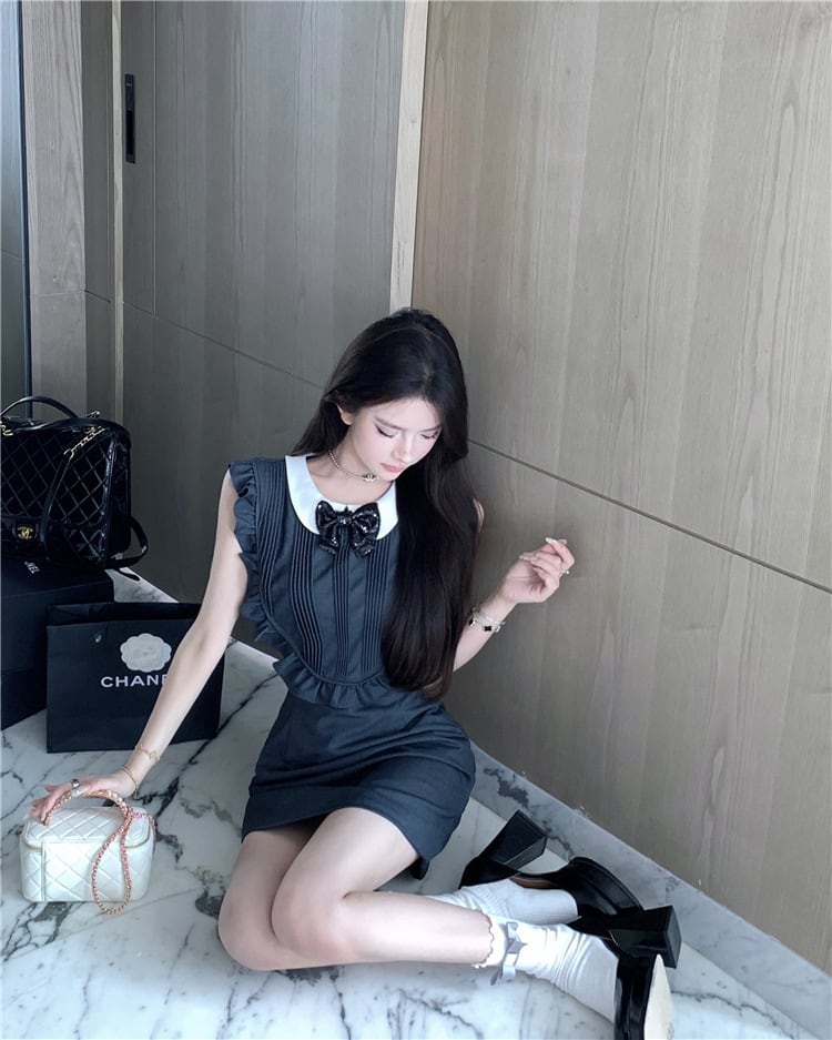 【dress】リボン付きワンピース　M24190