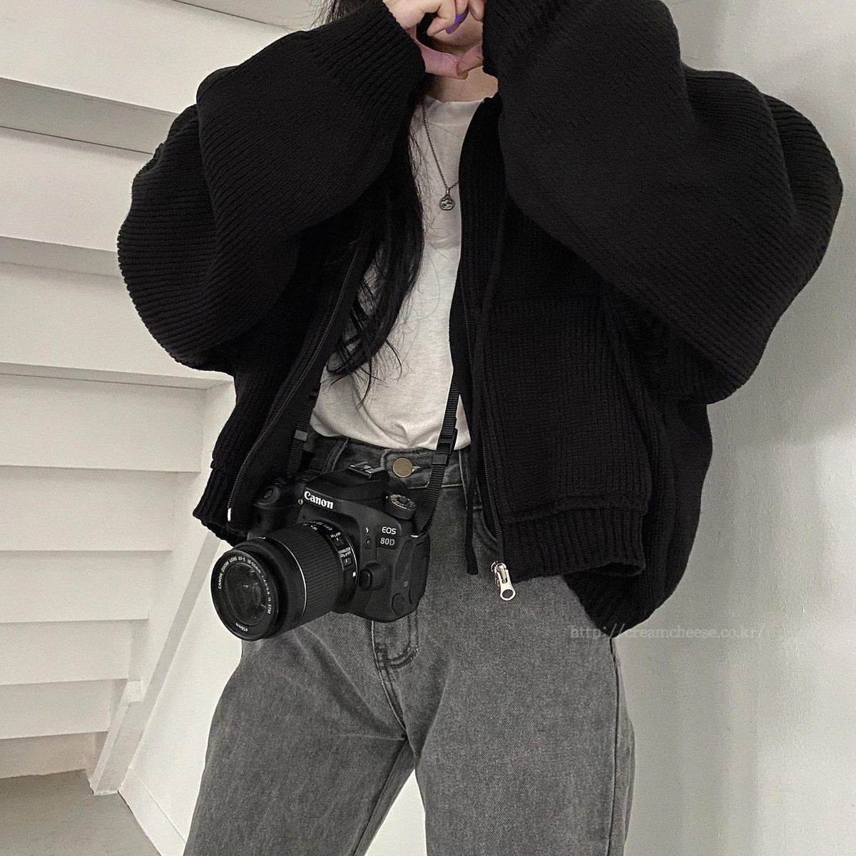 【outer】ファスナーニットカーデ　M26115