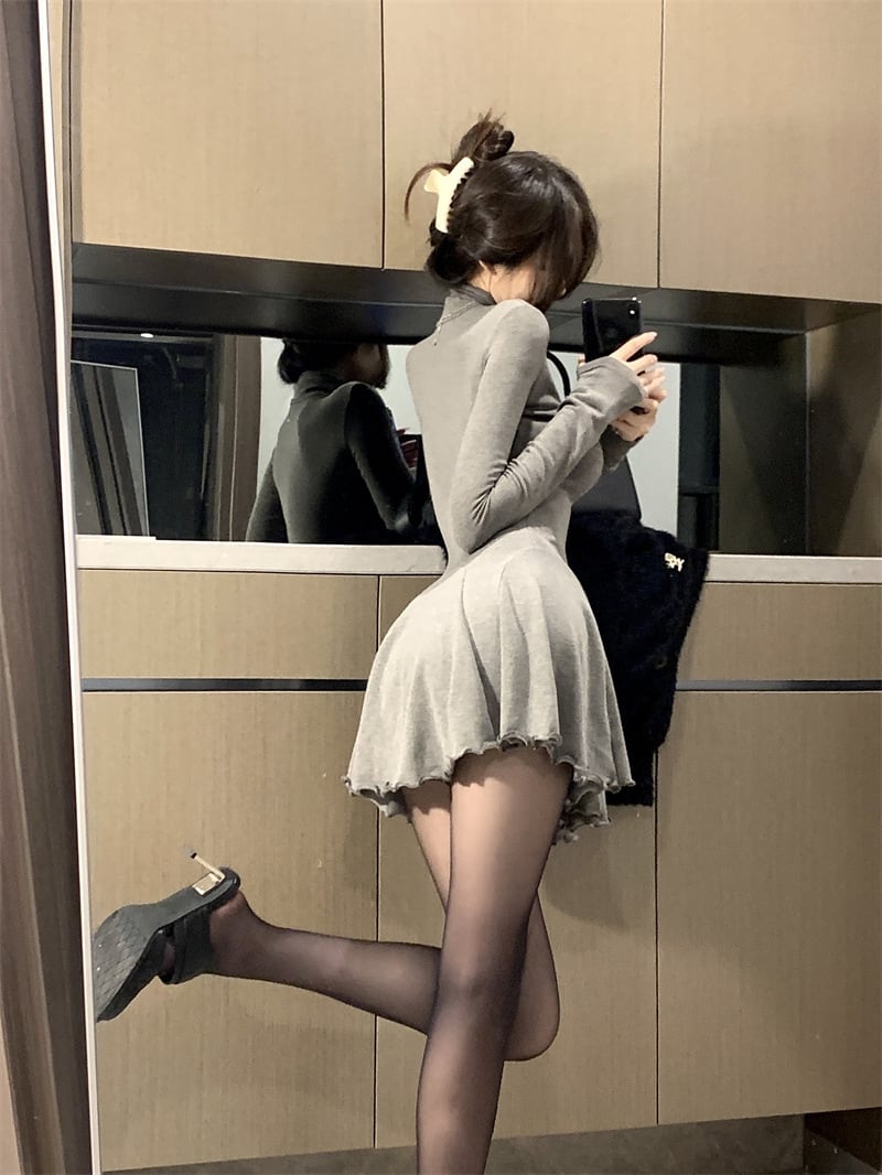 【dress】ハイネックワンピース　M27758