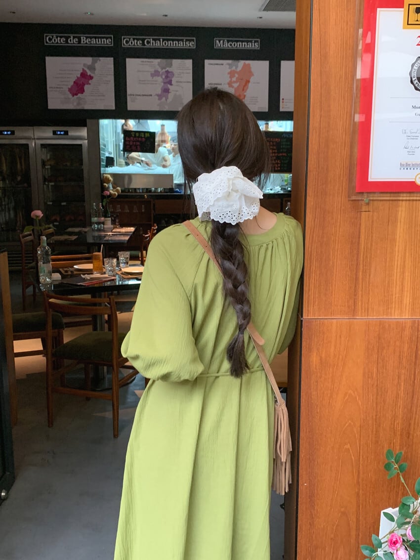 【dress】Vネックワンピース　M25140