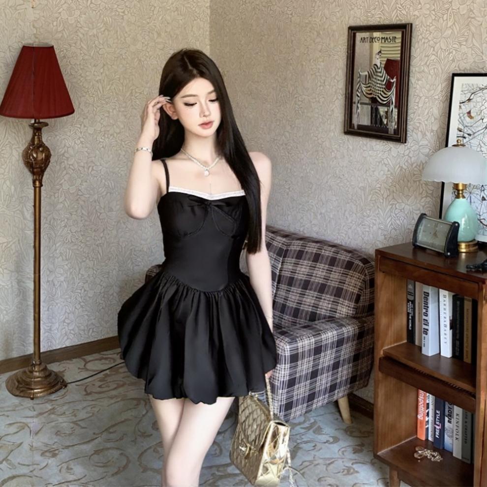 【dress】レース切り替えキャミワンピース　M30147