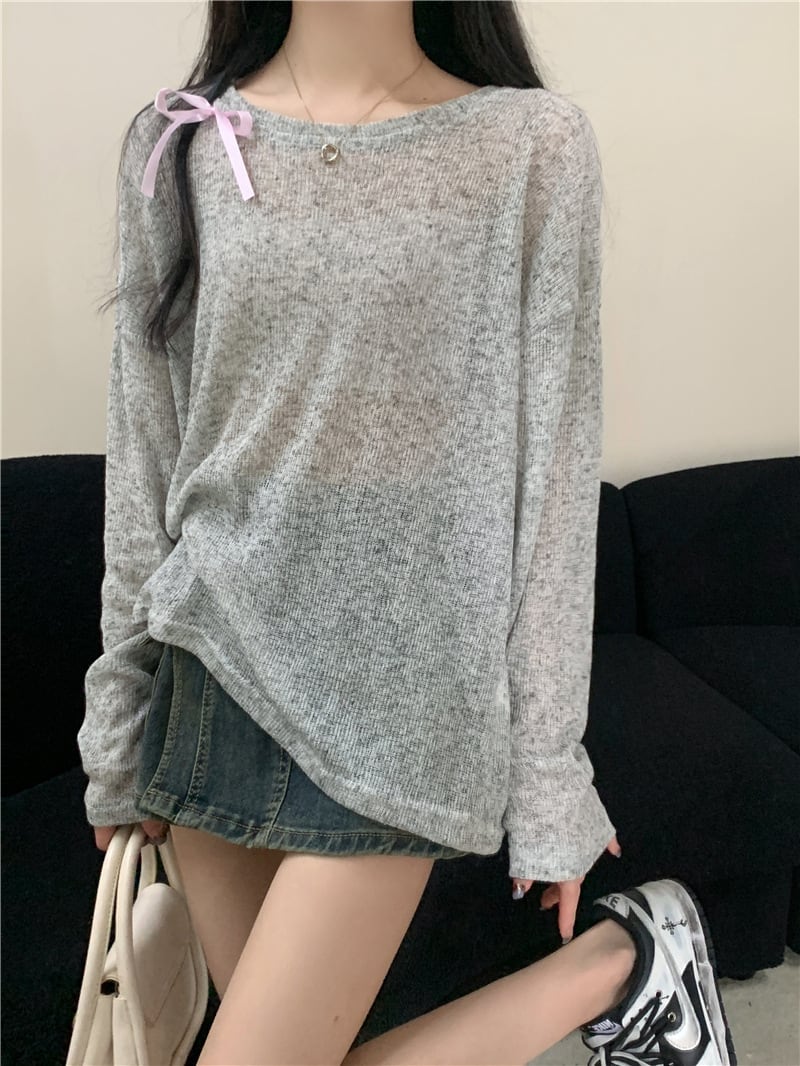 【tops】長袖Tシャツ　M25268