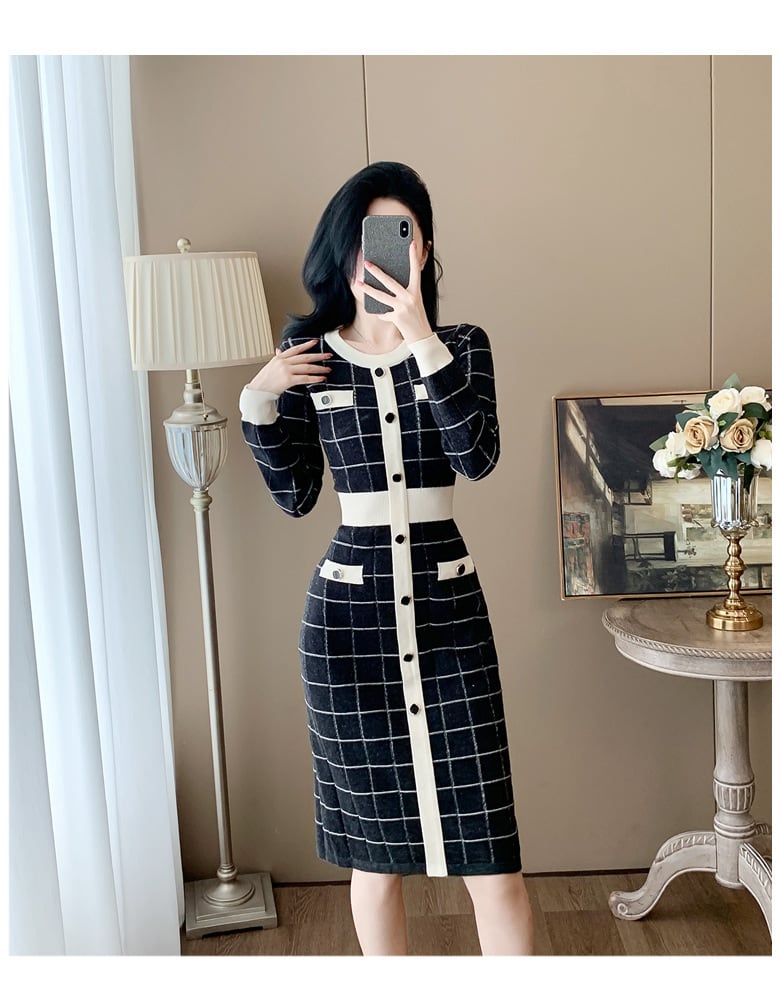 【dress】ニットワンピース　M25380