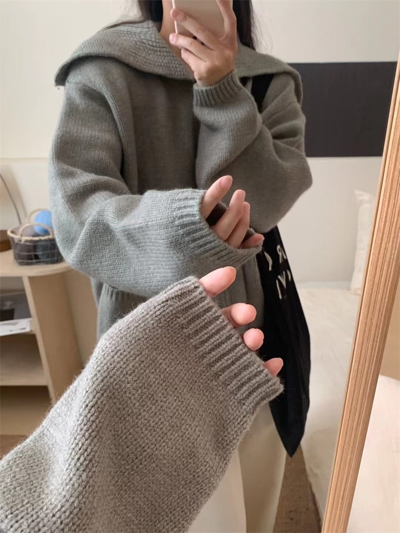 【outer】ファスナーニットカーデ　M25806