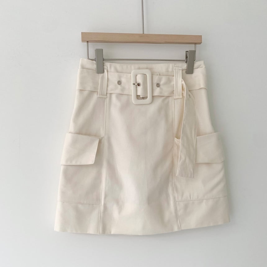 【set】ラウンドネックニット+スカート2点セットF7514