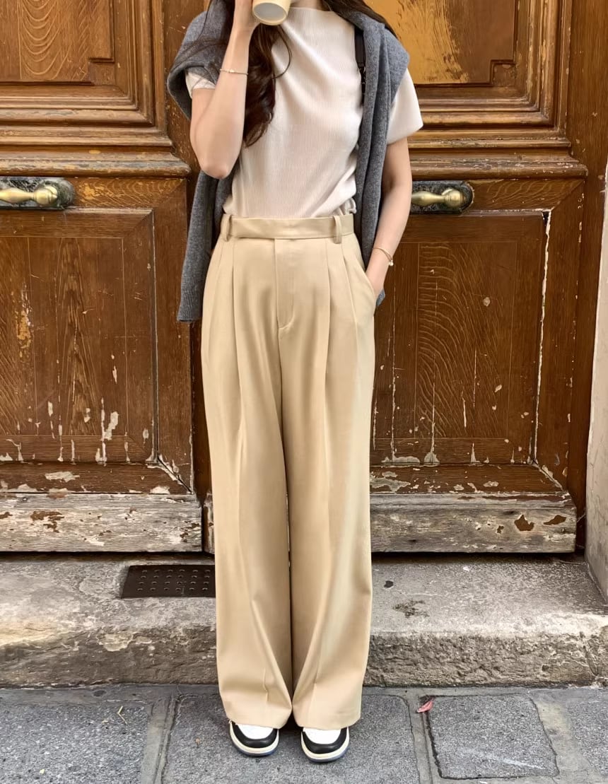 【tops】5色ハーフネックＴシャツF7422