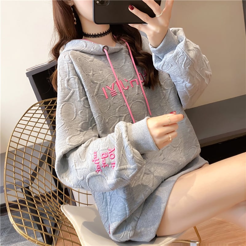 【tops】着回し力抜群!韓国系スウィートデザイン薄手パーカー G1620