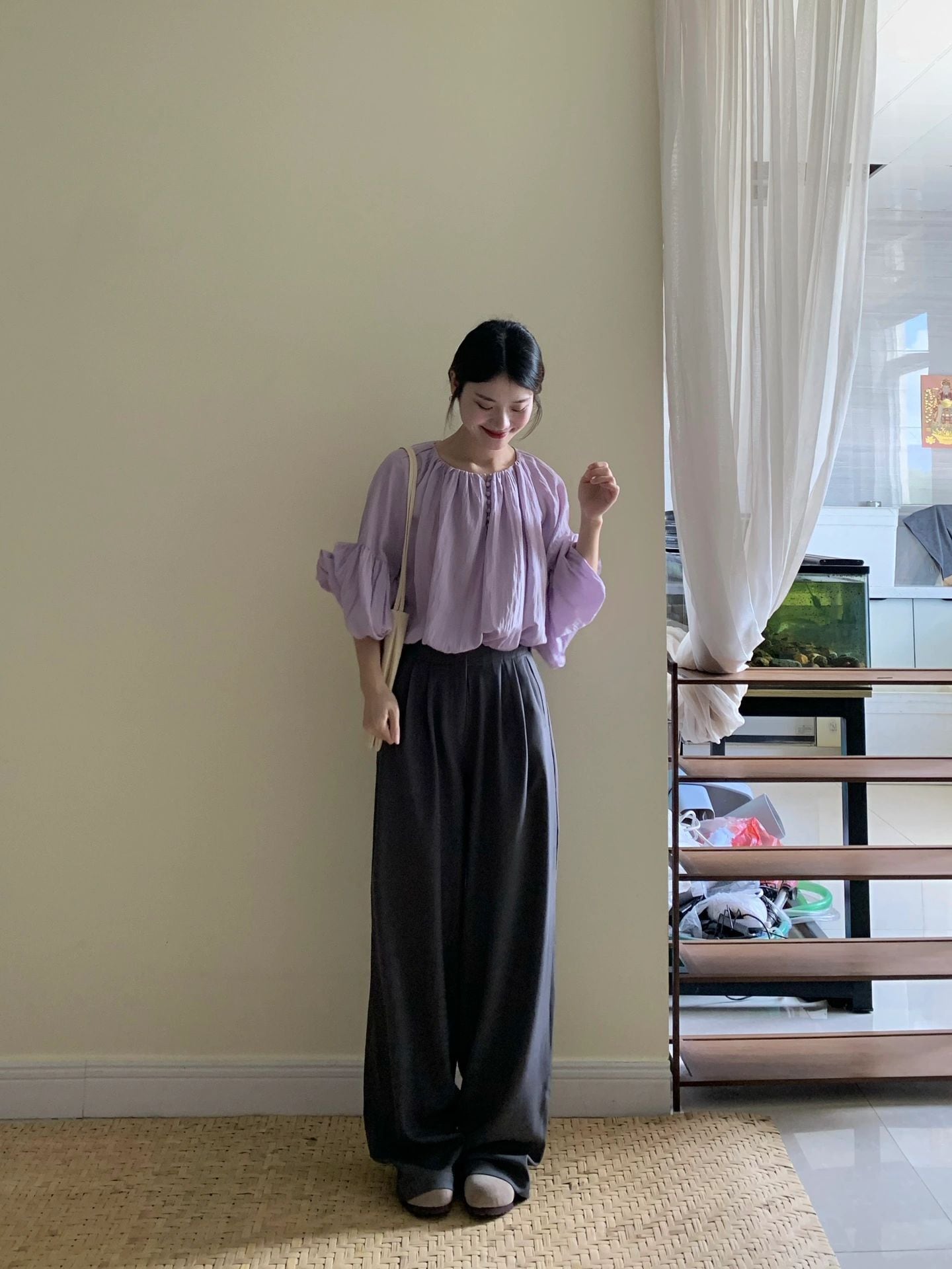 【tops】フランス風長袖ブラウスG21560