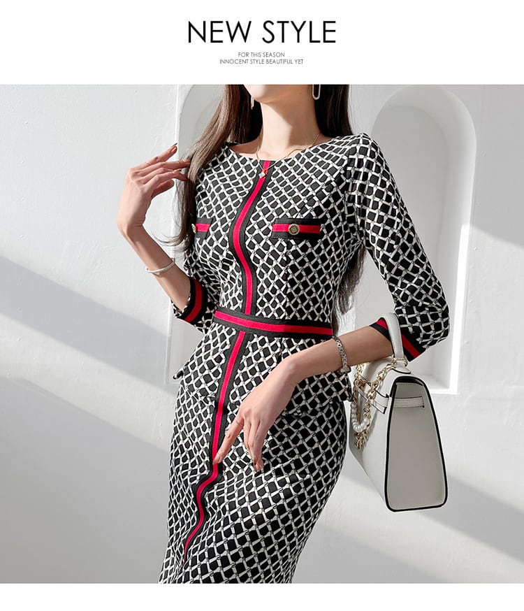 【dress】プリントワンピース　M24908