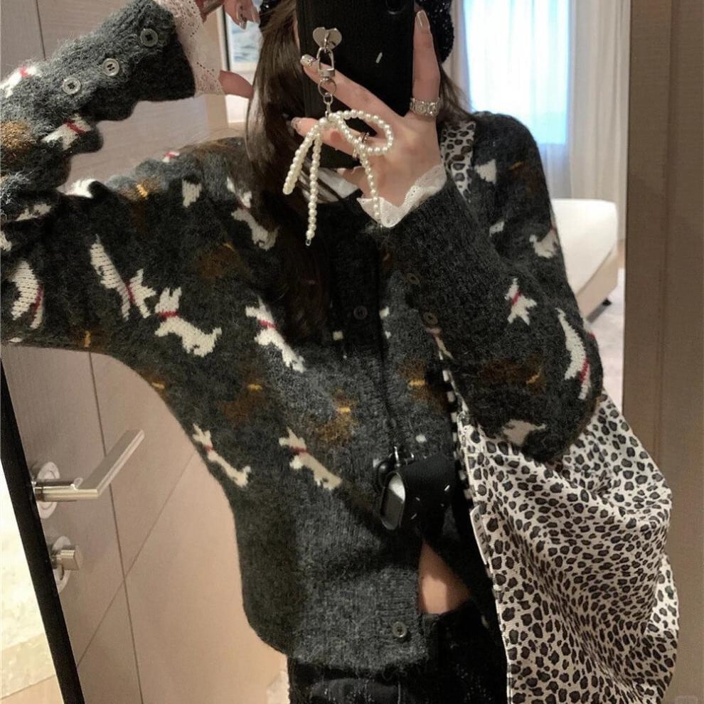【outer】ニットカーデ　M25610