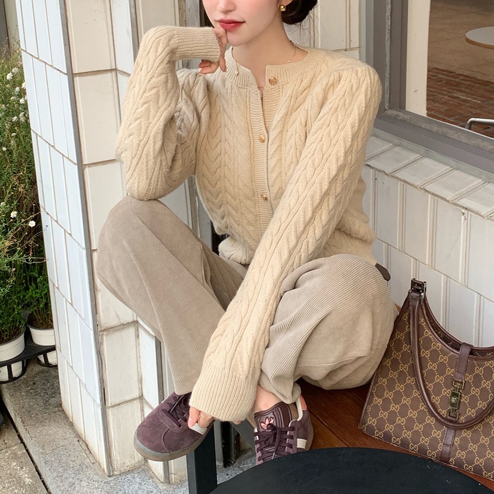 【outer】ニットカーデ　M26927