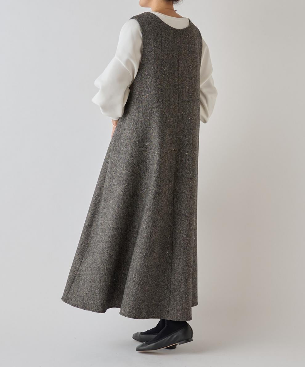 【dress】Vネックベストワンピース　M28039