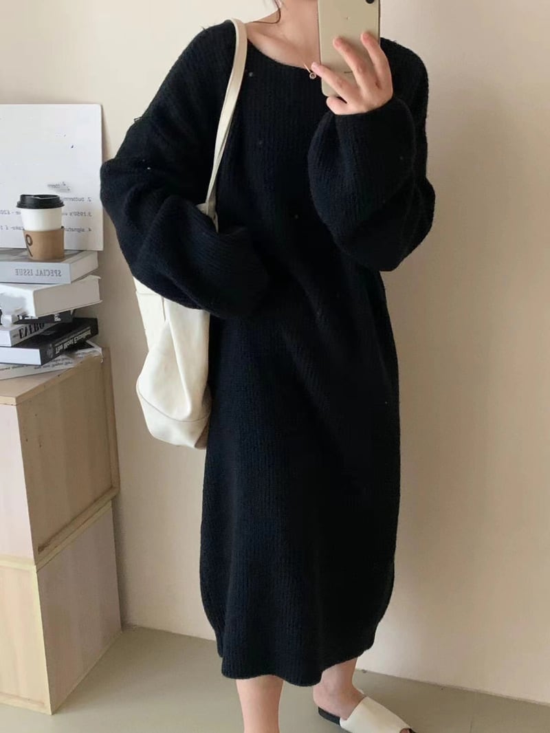 【dress】ニットワンピース　M25568