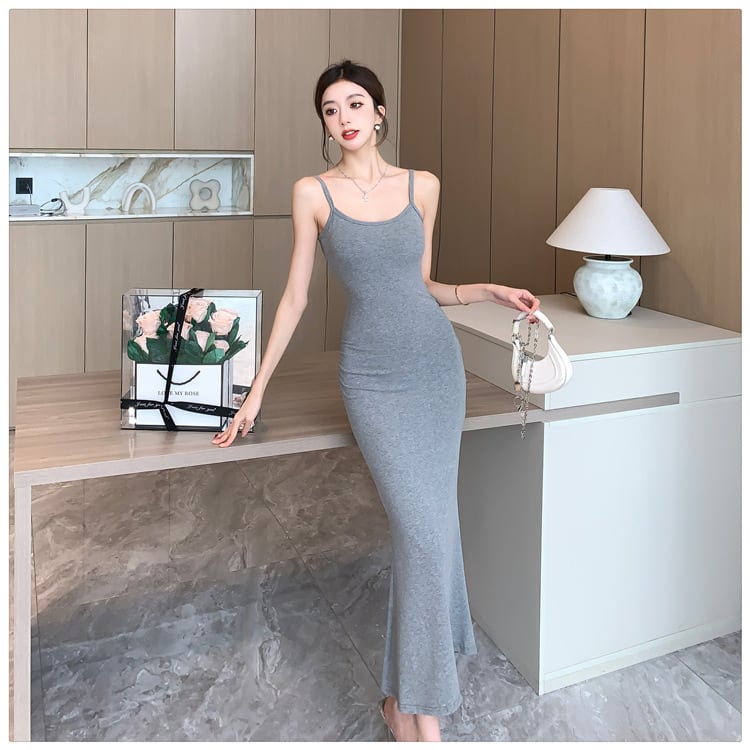 【dress】バックで綺麗キャミワンピース G20487