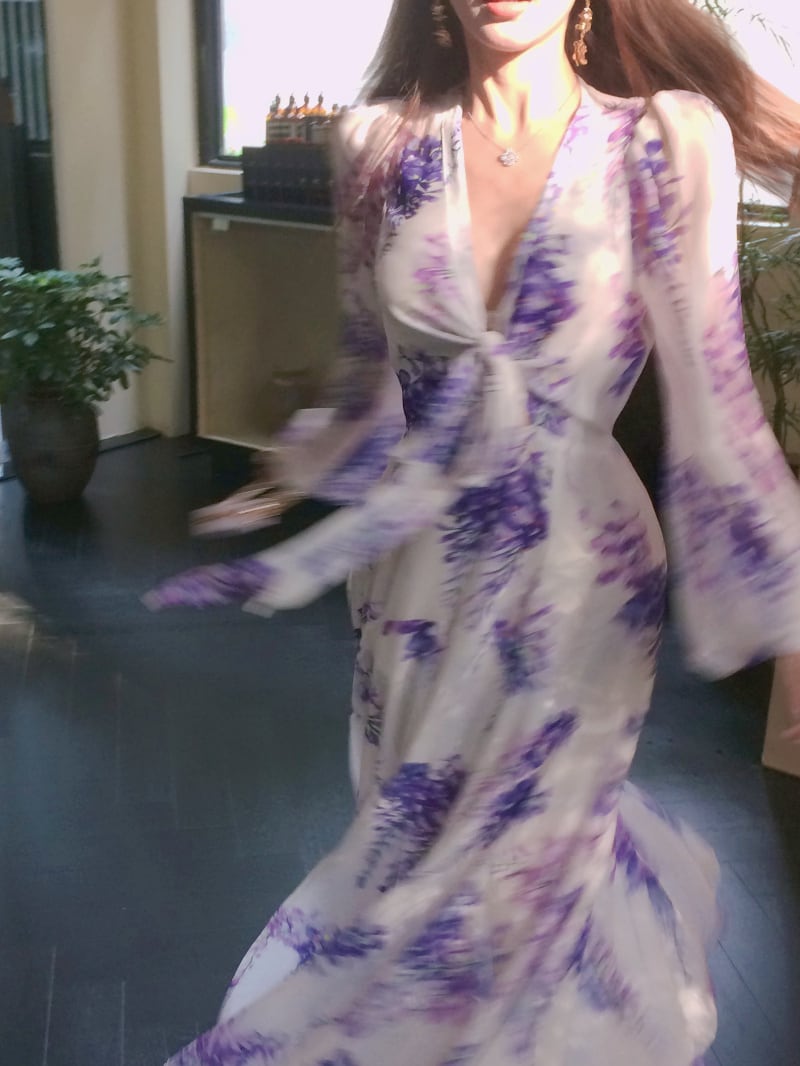 【dress】花柄ワンピース　M24517