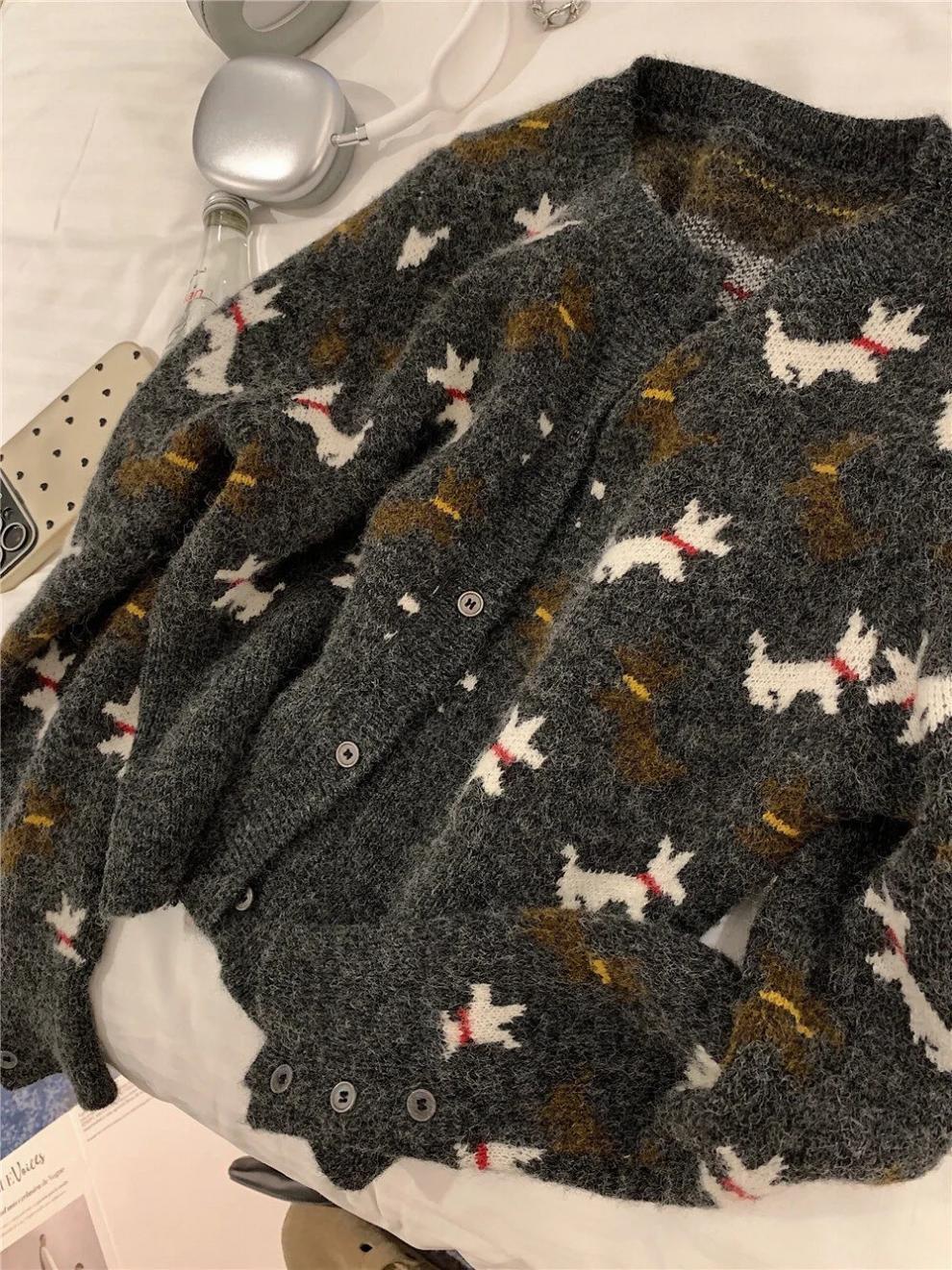 【outer】ニットカーデ　M25610
