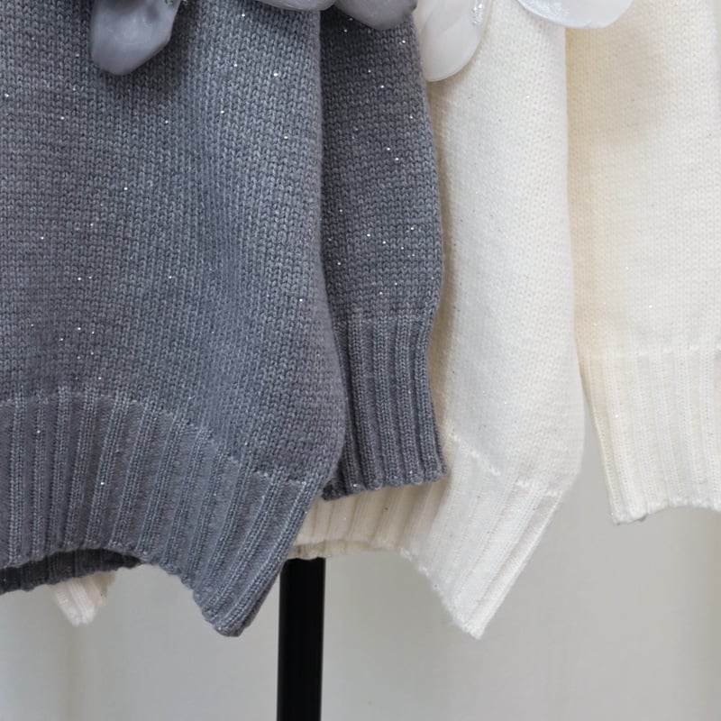 【tops】立体フラワーニットセーター　M27590