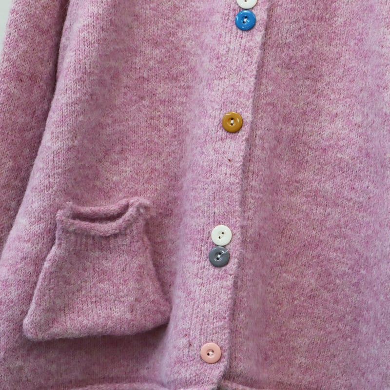 【outer】クルーネックニットカーデ　M25570