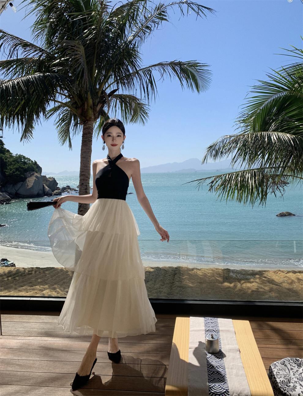 【dress】ホルターネックワンピース G20114