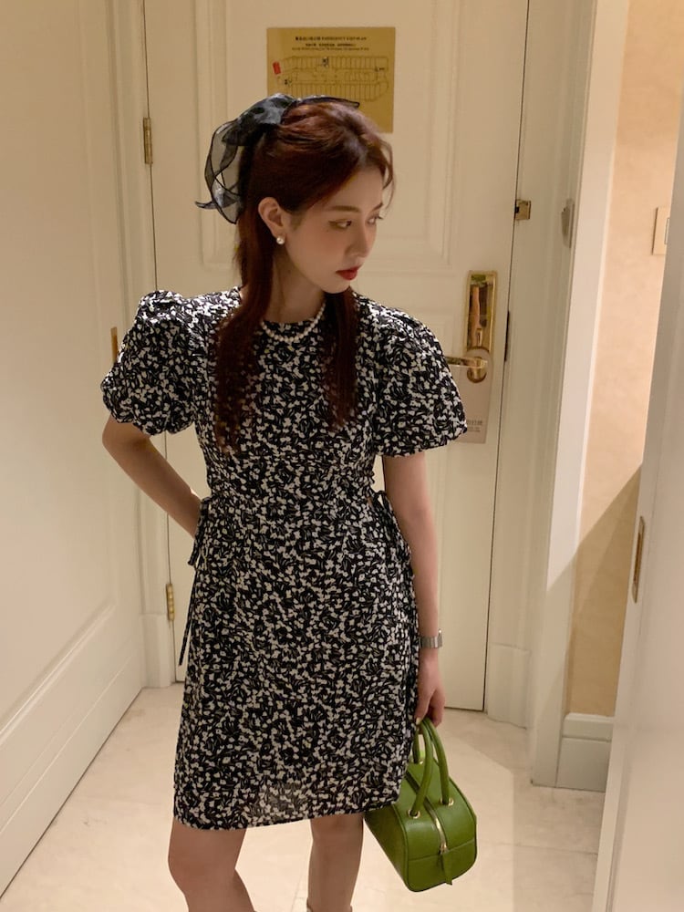 【dress】花柄ワンピース　M24870