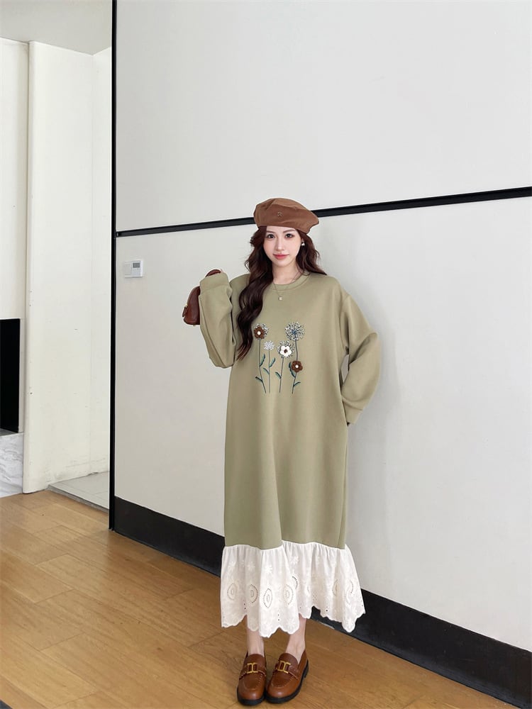 【dress】ドッキングカジュアルワンピース　M28935