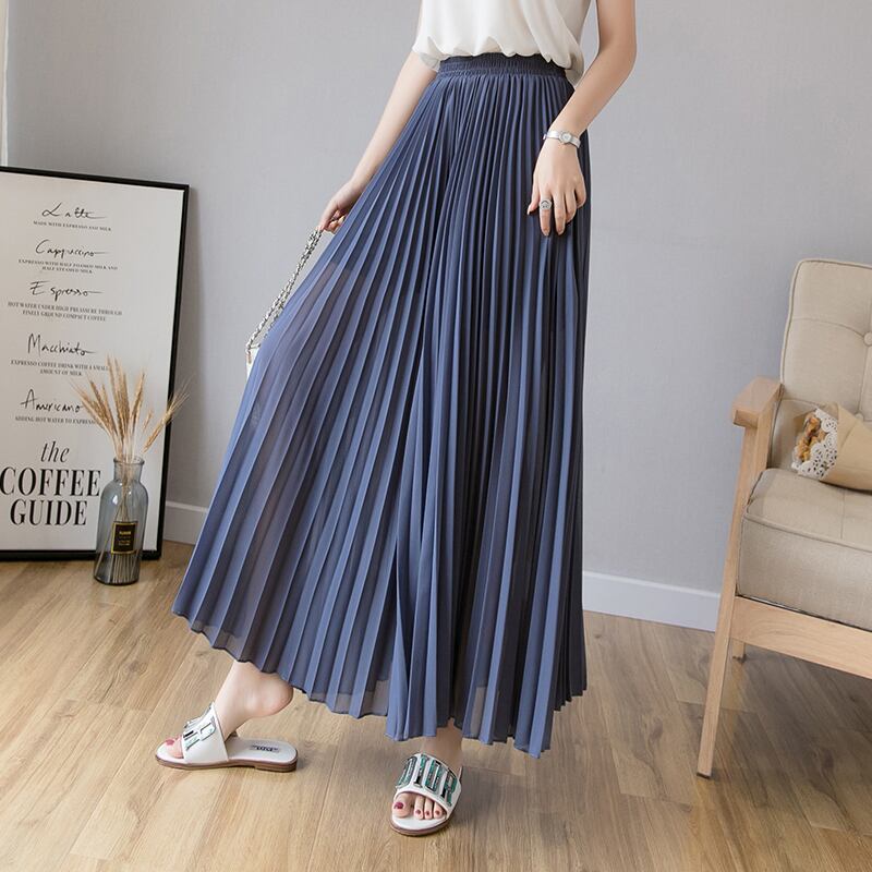 【bottoms】絶対欲しいシンプルカジュアル無地合わせやすいハイウエスト九分丈ガウチョパンツF0066