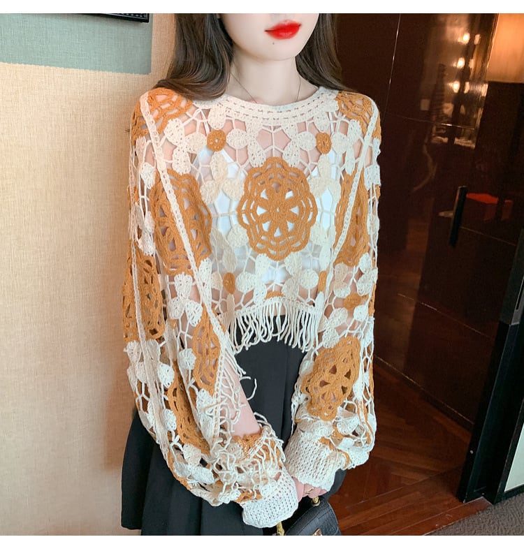 【tops】レースプルオーバー　M29359