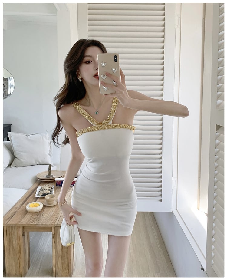 【dress】ビジューワンピース　M28834