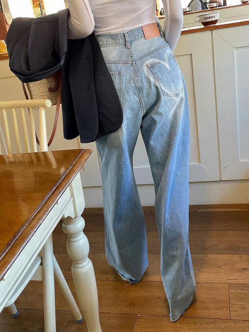 【bottoms】気質溢れる♪ハート柄ハイウエストデニムガウチョパンツF5963