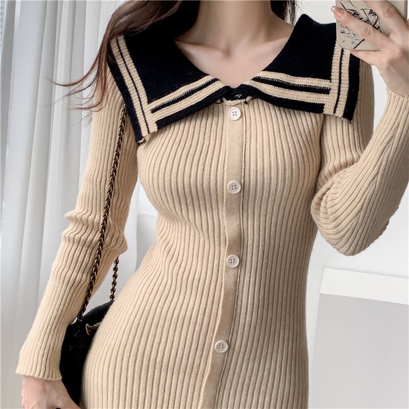【dress】ニットワンピース　M25516