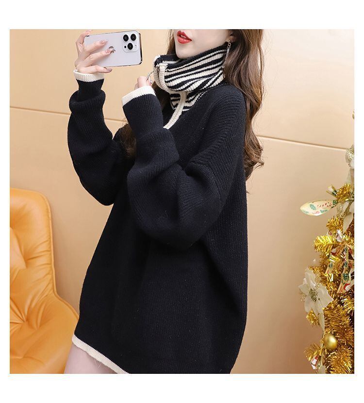 【tops】ハイネックニットセーター　M29160