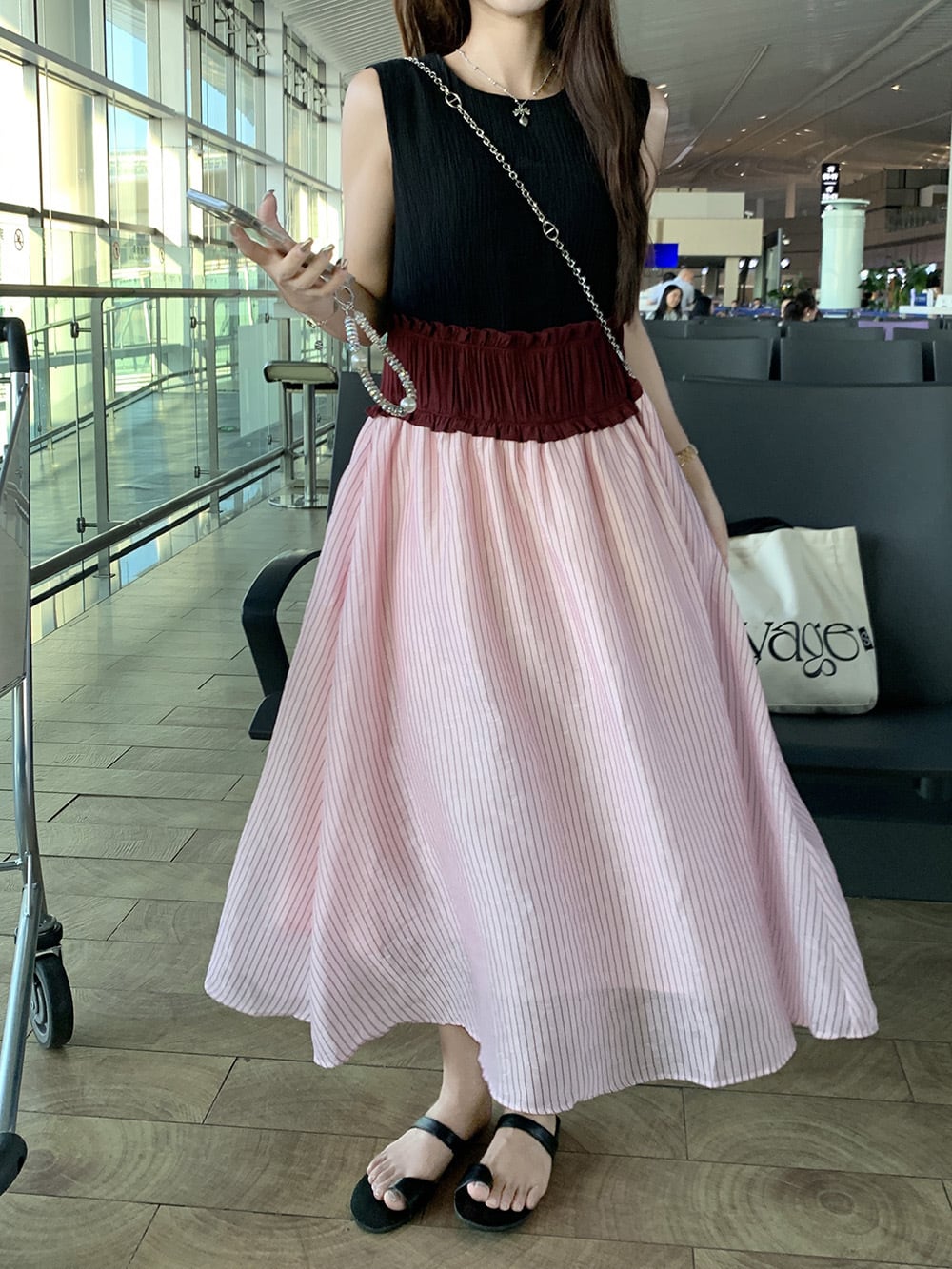 【dress】ノースリーブワンピース　M24340