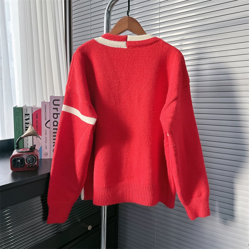 【outer】切り替えニットカーデ　M25672
