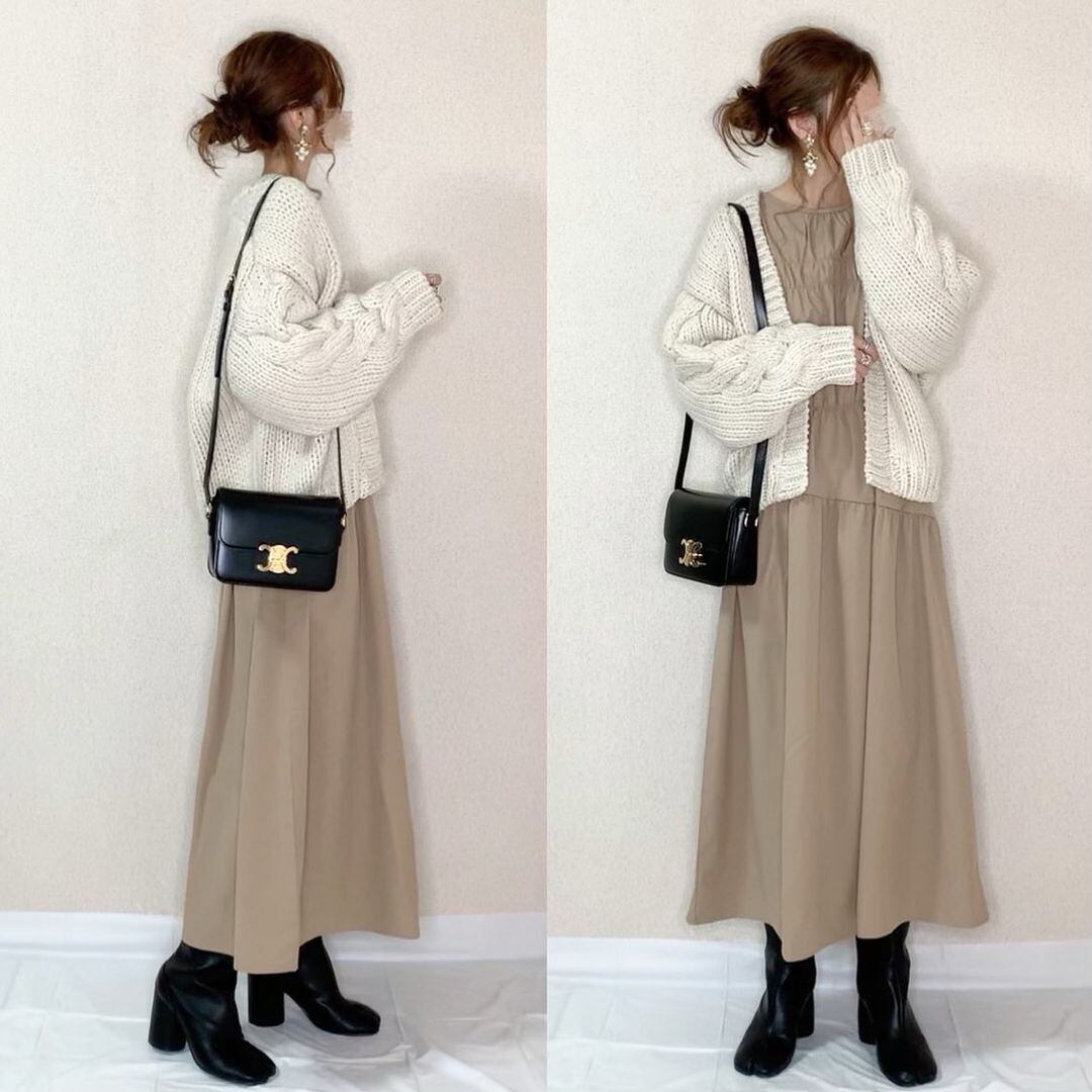 【outer】Vネックニットカーデ　M18447